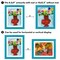 Americanflat 10x12.5 Kids Art Frame - 8.5x11 with Mat or 10x12.5 without Mat - Kids Artwork Frame - Magnetic Frame Closure - Shatter Resistant Glass - Hanging Hardware